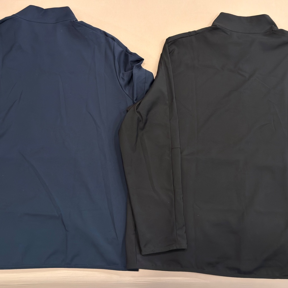 Nike Collection of (3) Light Golf Jackets in XXL Black, Blue, Grey - Picture 3 of 6